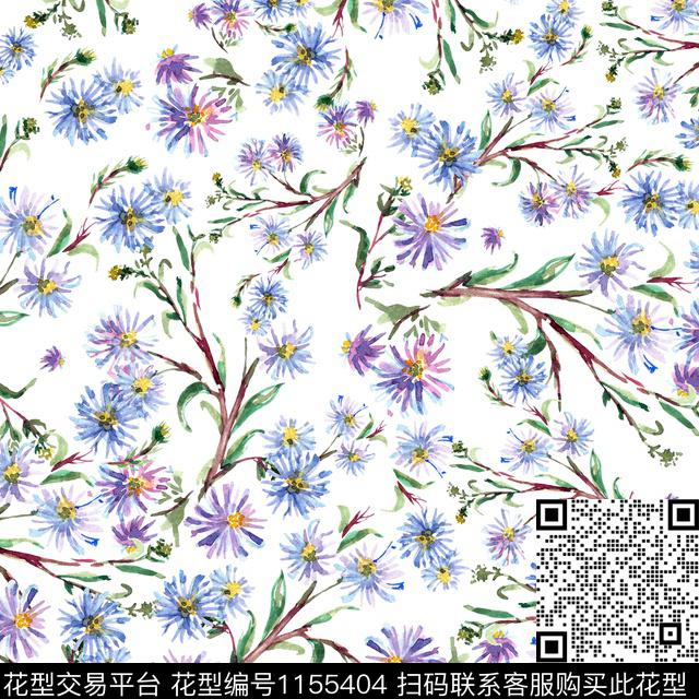 女装小碎花清爽数码印花华亿平台下载（图片编号: 1155404） - 瓦栏（Walan）