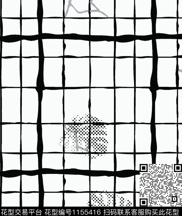 大牌风男装格子几何传统印花华亿平台下载（图片编号: 1155416） - 瓦栏（Walan）