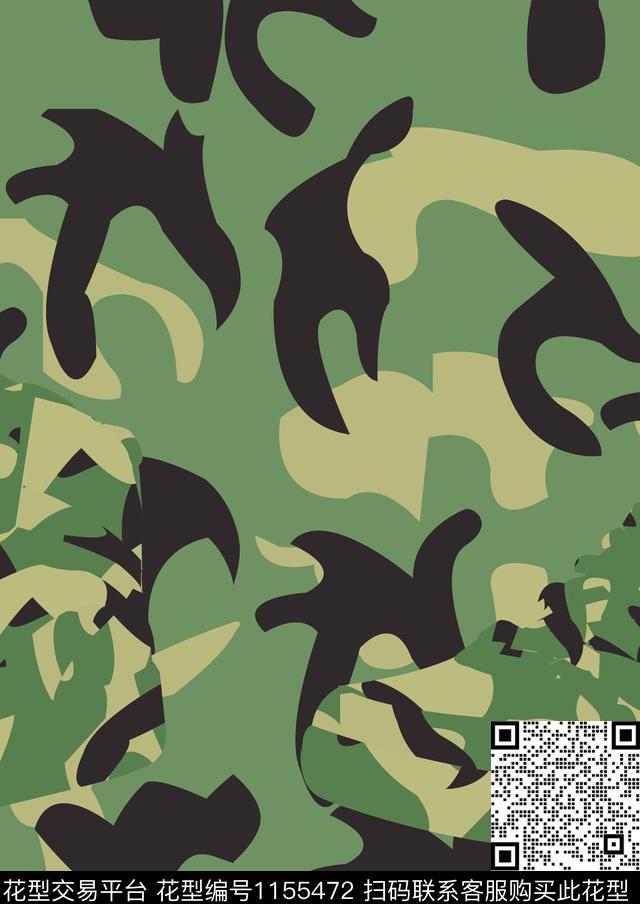 女装迷彩抽象传统印花华亿平台下载（图片编号: 1155472） - 瓦栏（Walan）