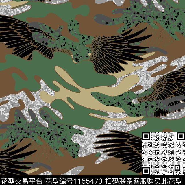 女装大牌风迷彩传统印花华亿平台下载（图片编号: 1155473） - 瓦栏（Walan）