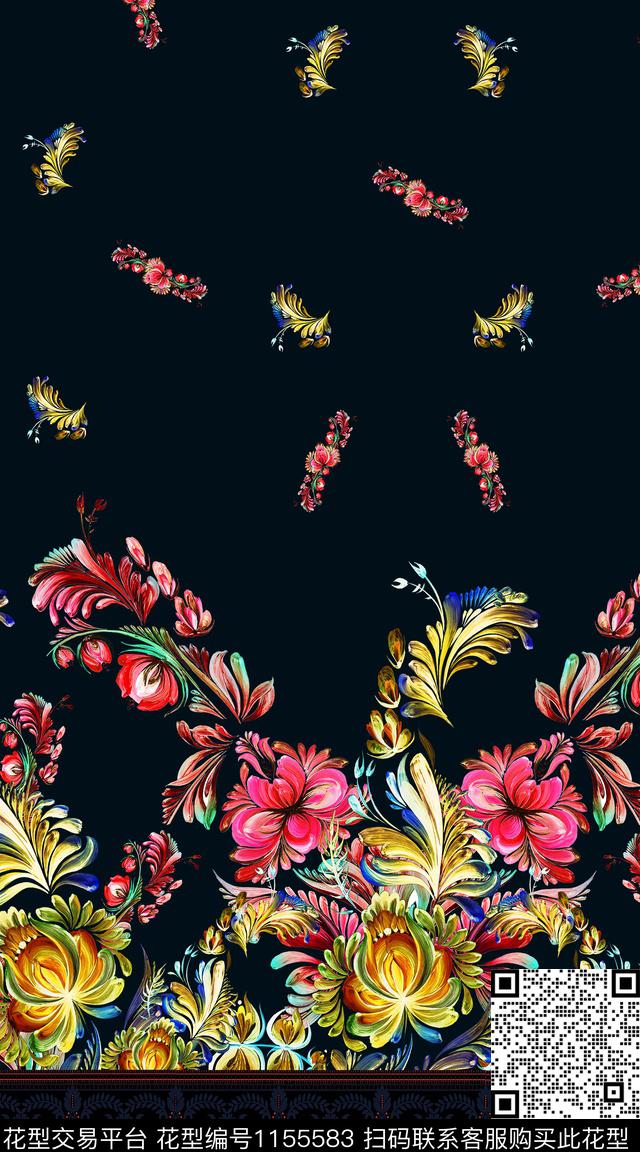 大牌风抽象数码华亿平台数码印花华亿平台下载（图片编号: 1155583） - 瓦栏（Walan）