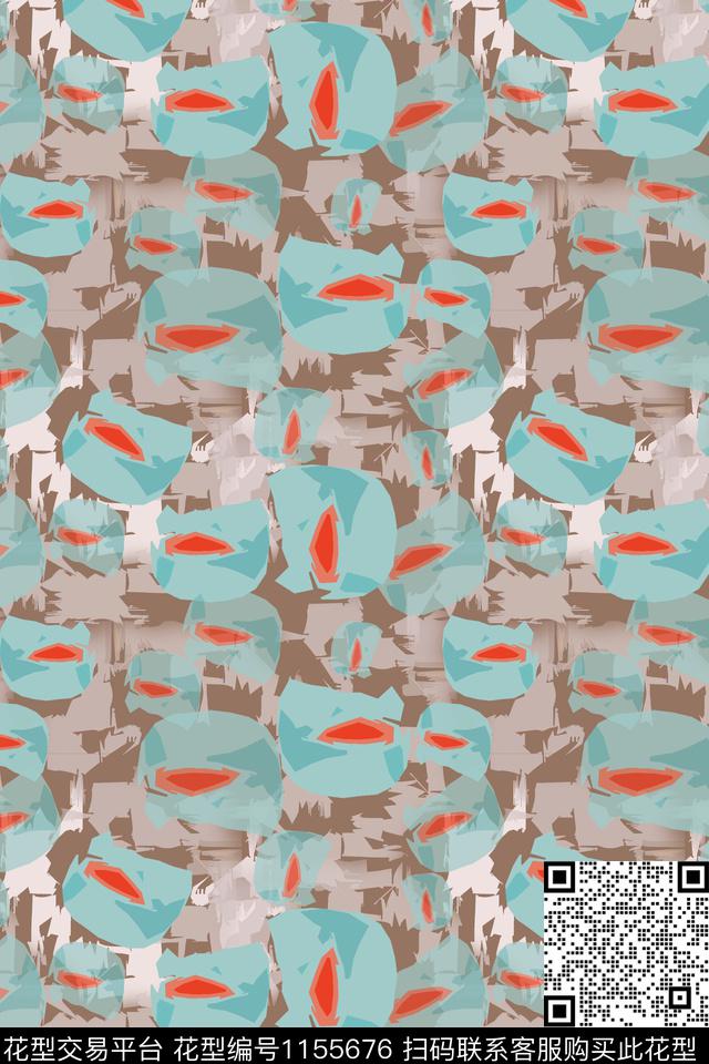 抽象迷彩图案艺术迷彩数码印花华亿平台下载（图片编号: 1155676） - 瓦栏（Walan）