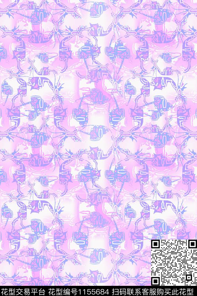 抽象迷彩图案艺术迷彩数码印花华亿平台下载（图片编号: 1155684） - 瓦栏（Walan）