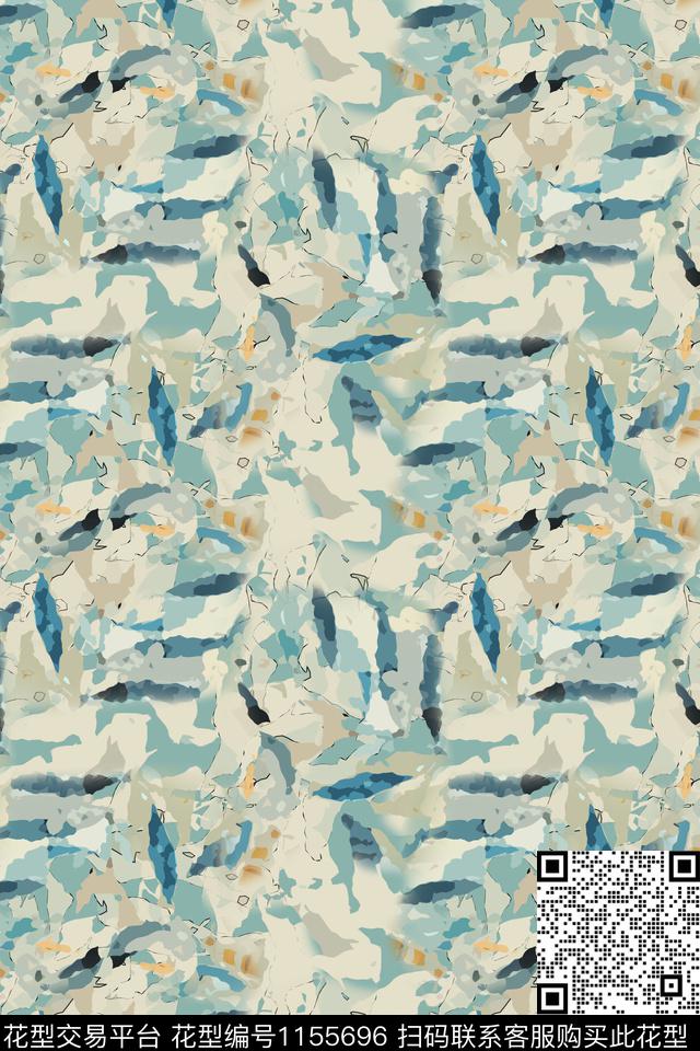 抽象迷彩图案艺术迷彩数码印花华亿平台下载（图片编号: 1155696） - 瓦栏（Walan）