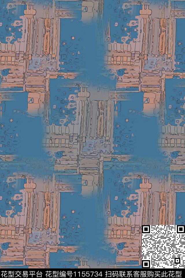 抽象迷彩图案艺术迷彩数码印花华亿平台下载（图片编号: 1155734） - 瓦栏（Walan）