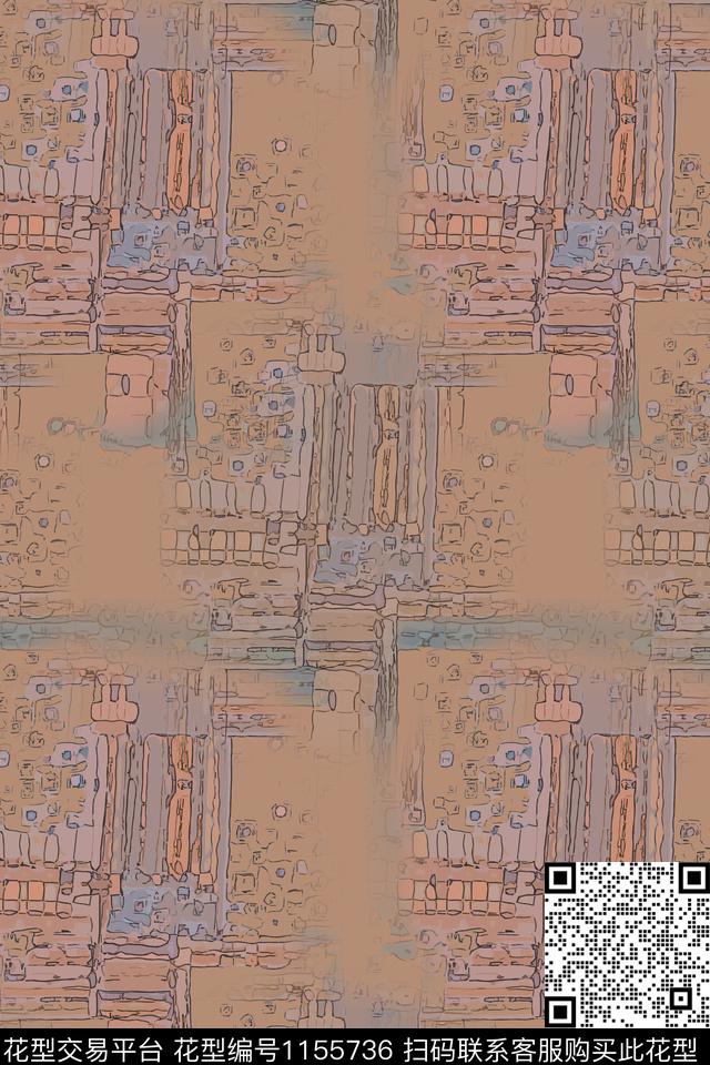 抽象迷彩图案艺术迷彩数码印花华亿平台下载（图片编号: 1155736） - 瓦栏（Walan）