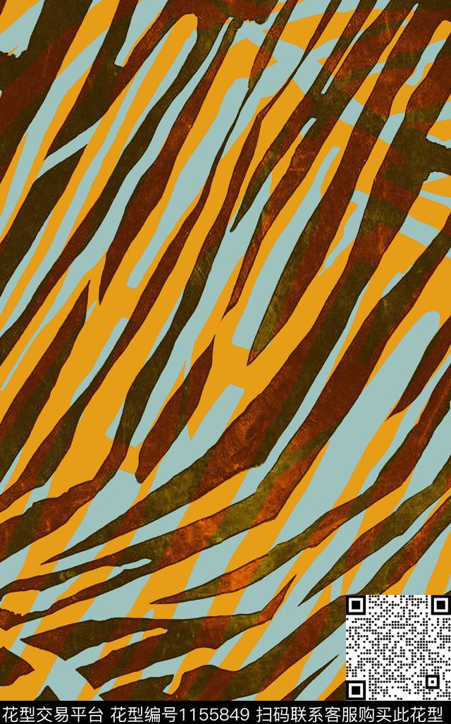 条纹手绘数码华亿平台数码印花华亿平台下载（图片编号: 1155849） - 瓦栏（Walan）