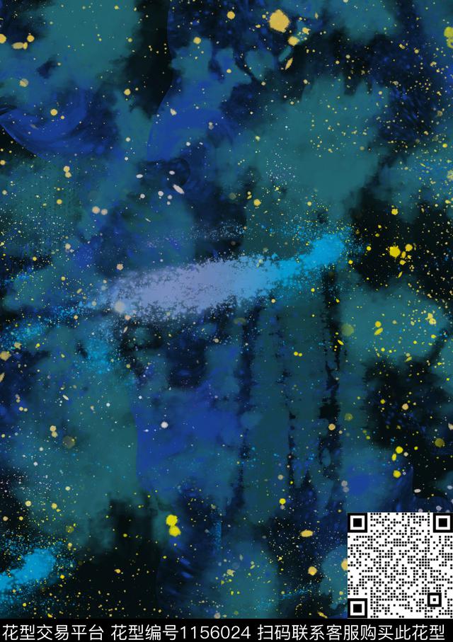 笔触水墨风艺术迷彩数码印花华亿平台下载（图片编号: 1156024） - 瓦栏（Walan）