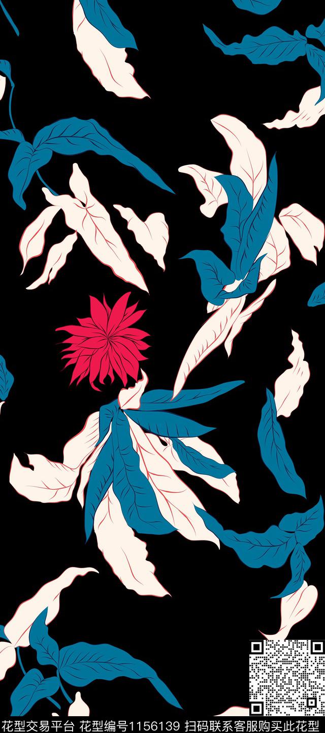 热带华亿平台秋冬华亿平台手绘数码印花华亿平台下载（图片编号: 1156139） - 瓦栏（Walan）