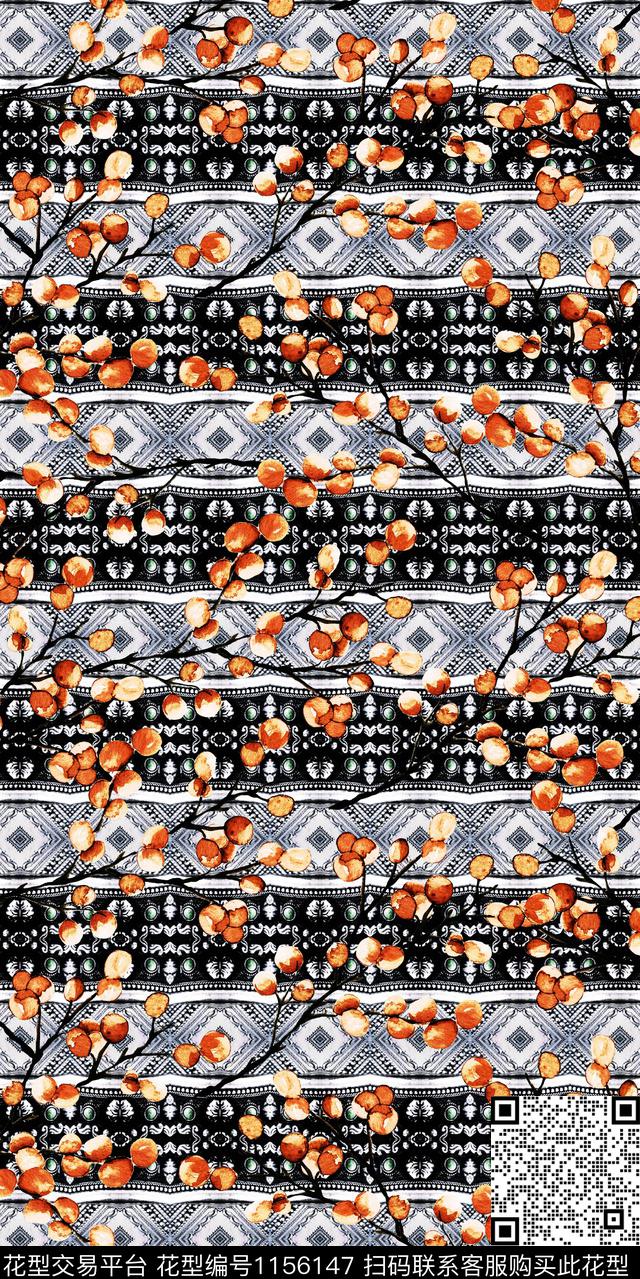 大牌风抽象数码华亿平台数码印花华亿平台下载（图片编号: 1156147） - 瓦栏（Walan）