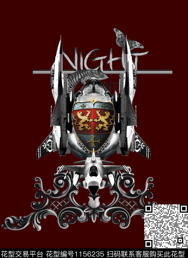 大牌风动物潮牌数码印花华亿平台下载（图片编号: 1156235） - 瓦栏（Walan）