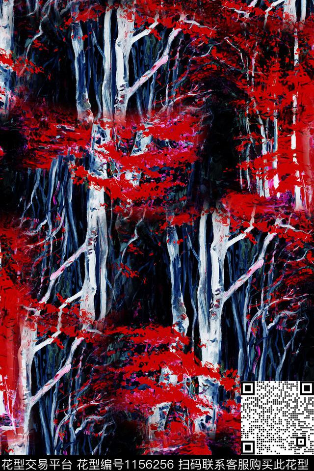 肌理笔触油画华亿平台数码印花华亿平台下载（图片编号: 1156256） - 瓦栏（Walan）