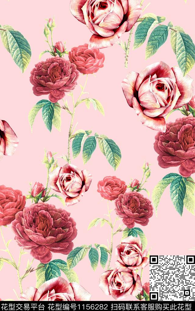 数码华亿平台花卉中老年数码印花华亿平台下载（图片编号: 1156282） - 瓦栏（Walan）