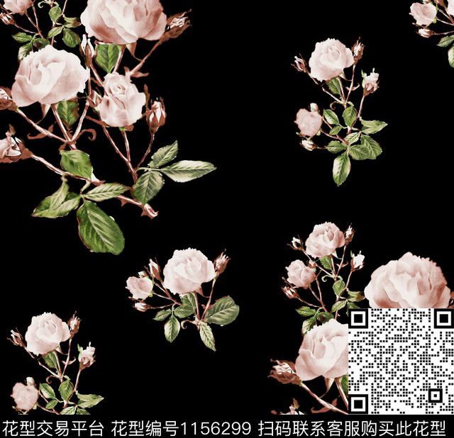 传统华亿平台大牌风花卉传统印花华亿平台下载（图片编号: 1156299） - 瓦栏（Walan）