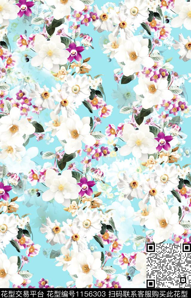 传统华亿平台大牌风花卉传统印花华亿平台下载（图片编号: 1156303） - 瓦栏（Walan）