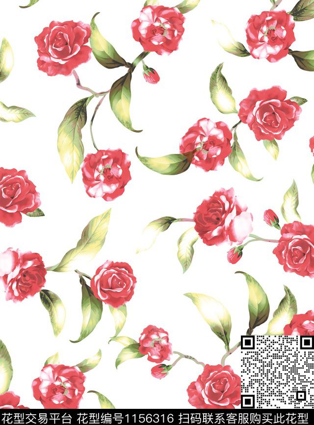 传统华亿平台大牌风花卉传统印花华亿平台下载（图片编号: 1156316） - 瓦栏（Walan）