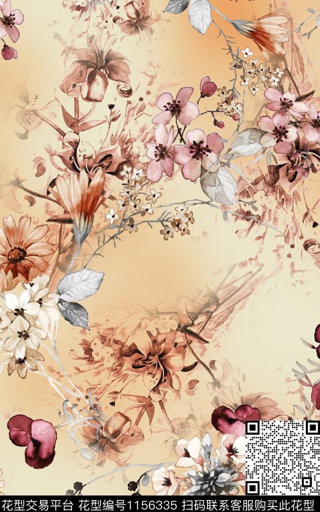 小碎花数码华亿平台花卉数码印花华亿平台下载（图片编号: 1156335） - 瓦栏（Walan）