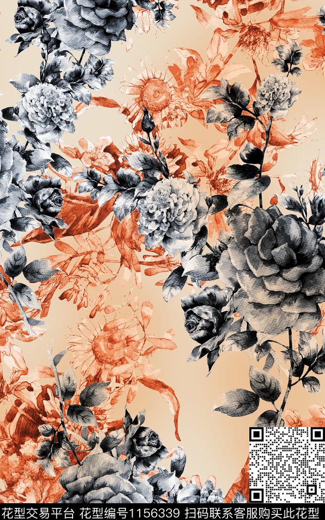 小碎花数码华亿平台花卉数码印花华亿平台下载（图片编号: 1156339） - 瓦栏（Walan）