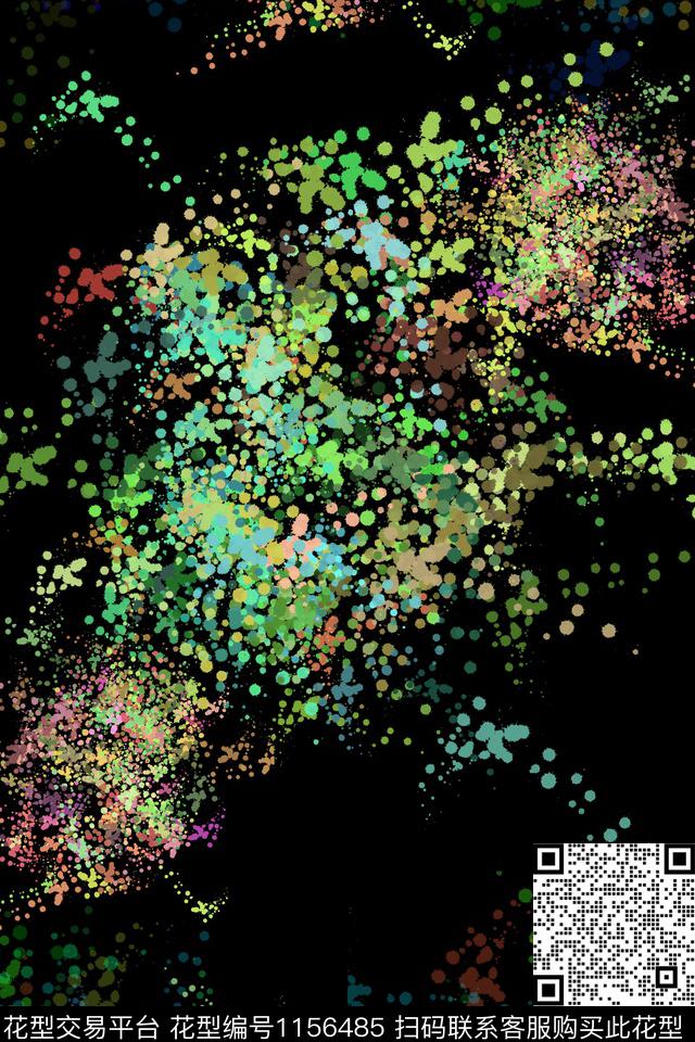 迷幻休闲百搭数码印花华亿平台下载（图片编号: 1156485） - 瓦栏（Walan）