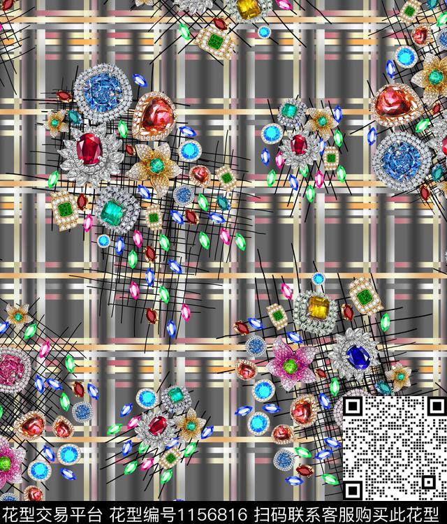 日本珠宝宝石民族风数码印花华亿平台下载（图片编号: 1156816） - 瓦栏（Walan）