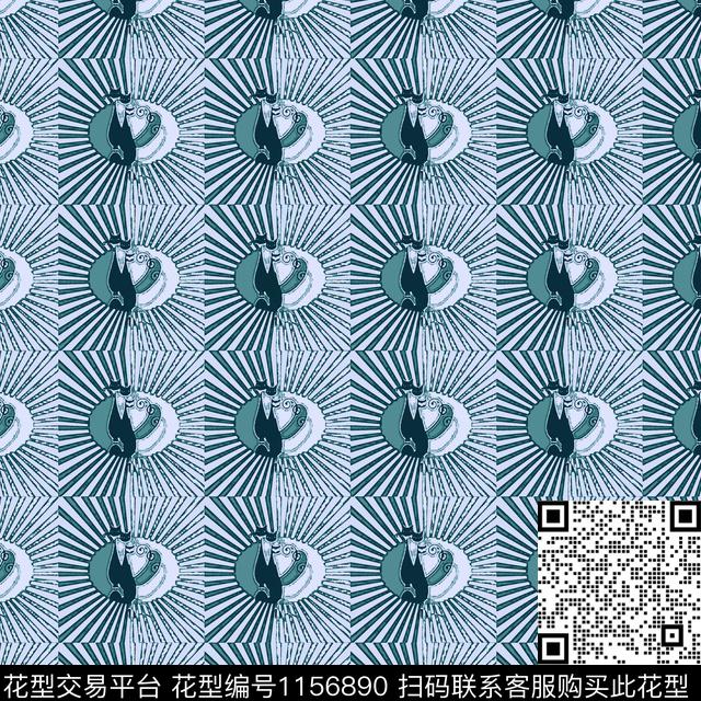 抽象几何创意数码印花华亿平台下载（图片编号: 1156890） - 瓦栏（Walan）