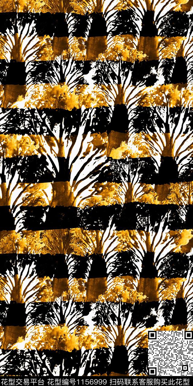 数码华亿平台大牌风抽象数码印花华亿平台下载（图片编号: 1156999） - 瓦栏（Walan）