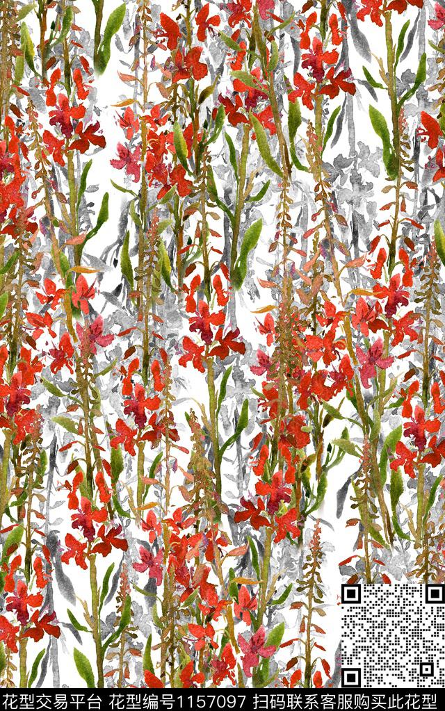 肌理少女小碎花数码印花华亿平台下载（图片编号: 1157097） - 瓦栏（Walan）