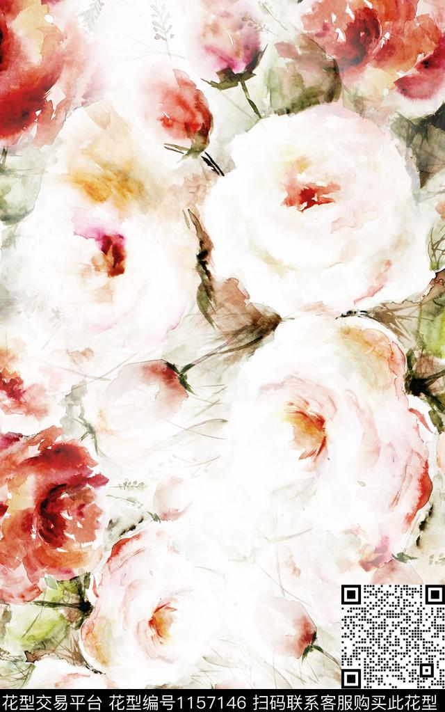肌理少女小碎花数码印花华亿平台下载（图片编号: 1157146） - 瓦栏（Walan）