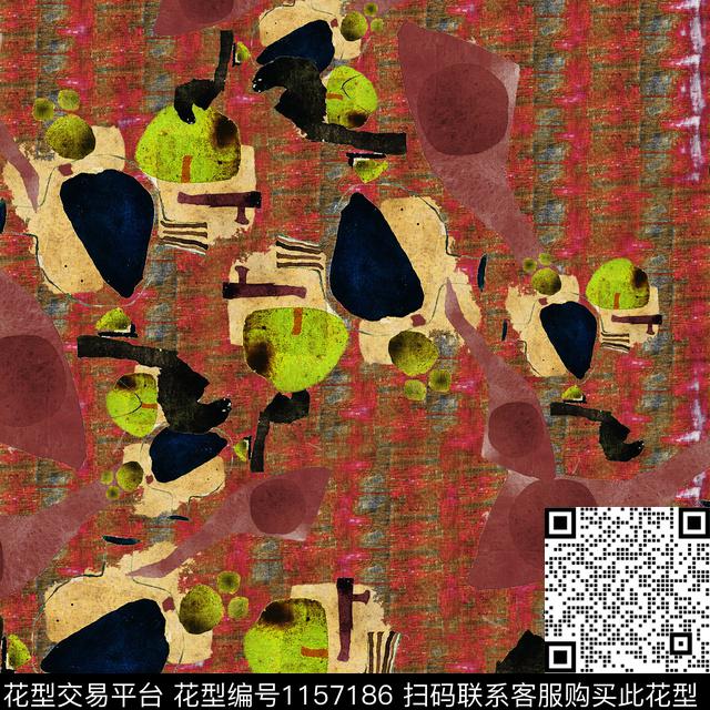 数码华亿平台肌理笔触数码印花华亿平台下载（图片编号: 1157186） - 瓦栏（Walan）