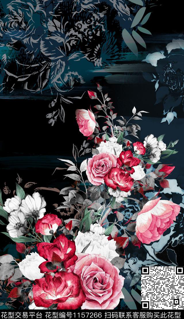定位花数码华亿平台花卉数码印花华亿平台下载（图片编号: 1157266） - 瓦栏（Walan）