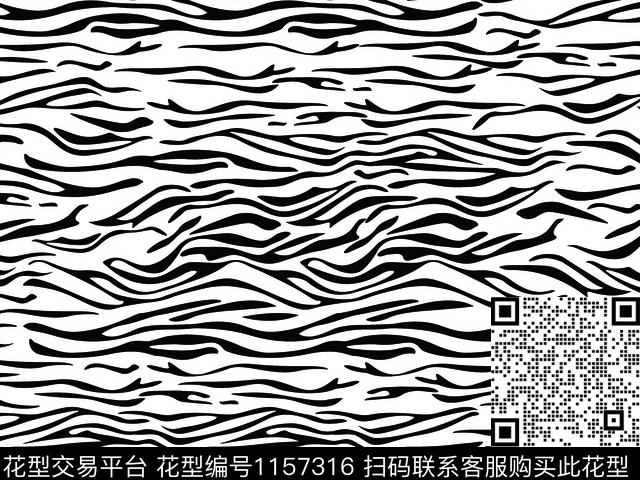 动物纹斑马纹几何数码印花华亿平台下载（图片编号: 1157316） - 瓦栏（Walan）