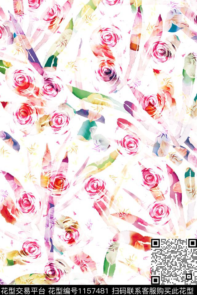 女装大牌风花卉传统印花华亿平台下载（图片编号: 1157481） - 瓦栏（Walan）