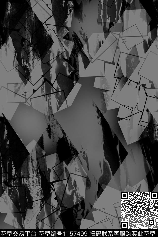 男装大牌风几何传统印花华亿平台下载（图片编号: 1157499） - 瓦栏（Walan）