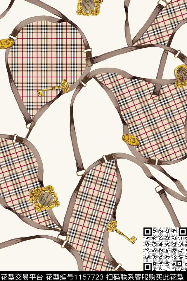 格子装饰休闲风数码印花华亿平台下载（图片编号: 1157723） - 瓦栏（Walan）