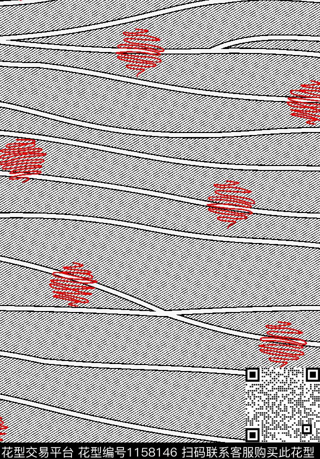 男装漩涡条纹传统印花华亿平台下载（图片编号: 1158146） - 瓦栏（Walan）