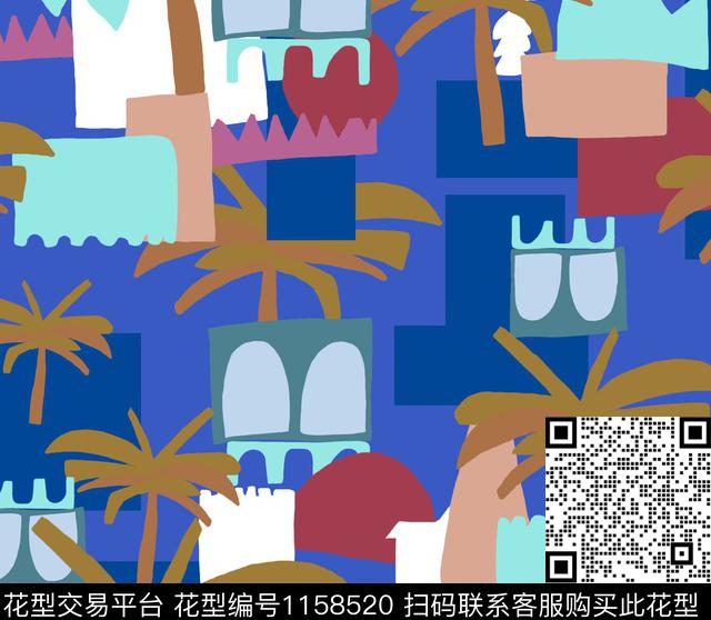 几何定位少女童装传统印花华亿平台下载（图片编号: 1158520） - 瓦栏（Walan）