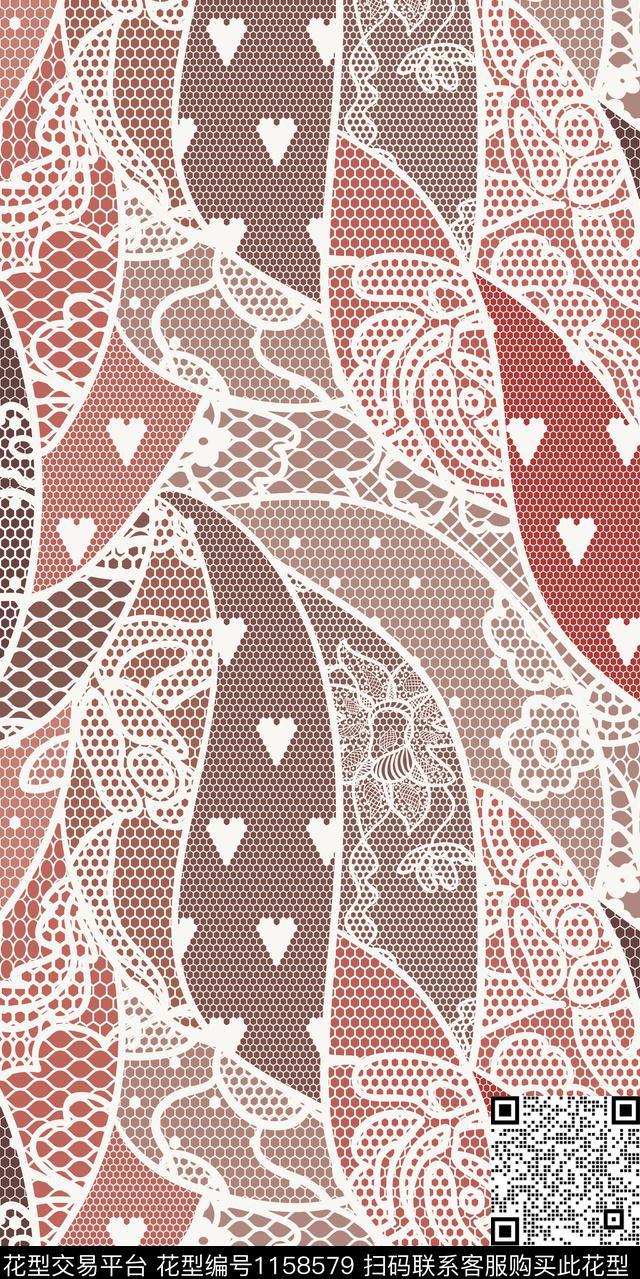 大牌风数码华亿平台抽象数码印花华亿平台下载（图片编号: 1158579） - 瓦栏（Walan）