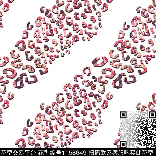 迷彩豹纹大牌风数码印花华亿平台下载（图片编号: 1158649） - 瓦栏（Walan）