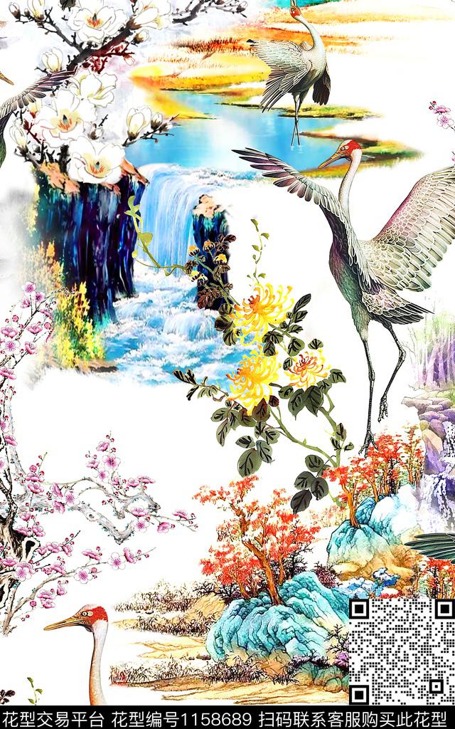 绿植树叶数码华亿平台动物数码印花华亿平台下载（图片编号: 1158689） - 瓦栏（Walan）