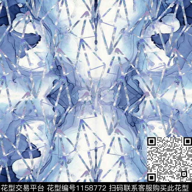 迷彩几何女装数码印花华亿平台下载（图片编号: 1158772） - 瓦栏（Walan）