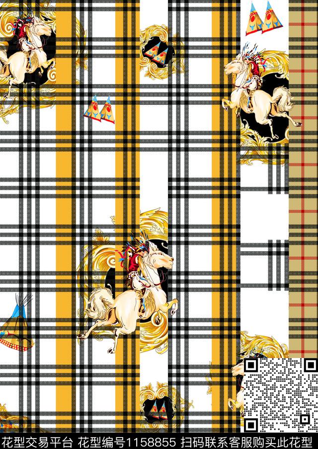 几何大牌风数码华亿平台数码印花华亿平台下载（图片编号: 1158855） - 瓦栏（Walan）