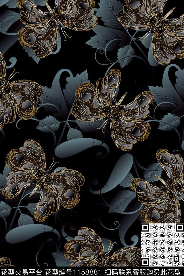 大牌风动物男装传统印花华亿平台下载（图片编号: 1158881） - 瓦栏（Walan）