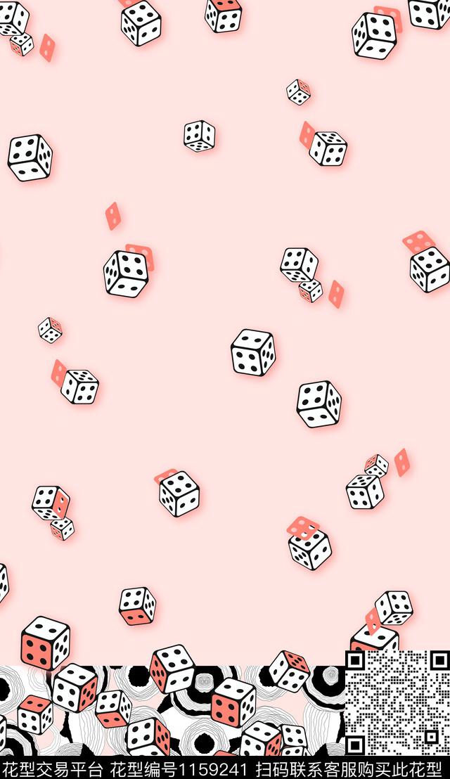 几何趣味抽象数码印花华亿平台下载（图片编号: 1159241） - 瓦栏（Walan）