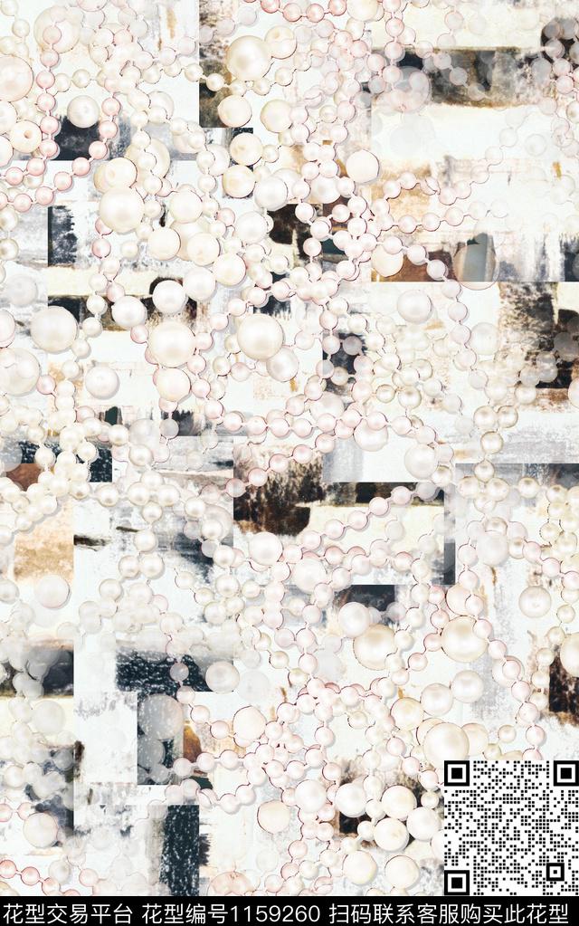 几何肌理动物纹数码印花华亿平台下载（图片编号: 1159260） - 瓦栏（Walan）