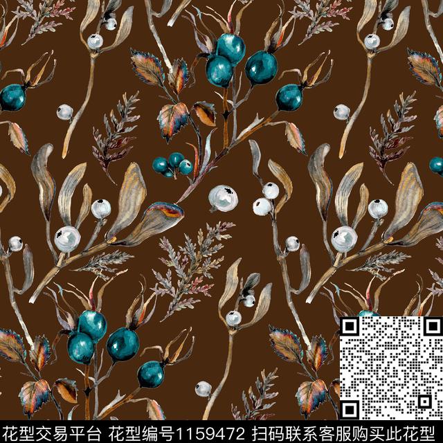 大牌风手绘花卉小碎花数码印花华亿平台下载（图片编号: 1159472） - 瓦栏（Walan）