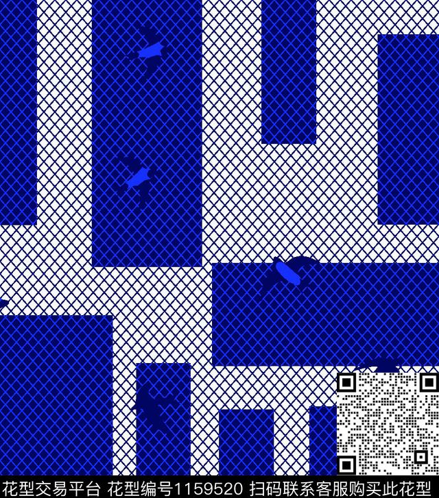 鸟大牌风网络格传统印花华亿平台下载（图片编号: 1159520） - 瓦栏（Walan）