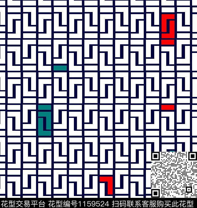 字母大牌风F传统印花华亿平台下载（图片编号: 1159524） - 瓦栏（Walan）