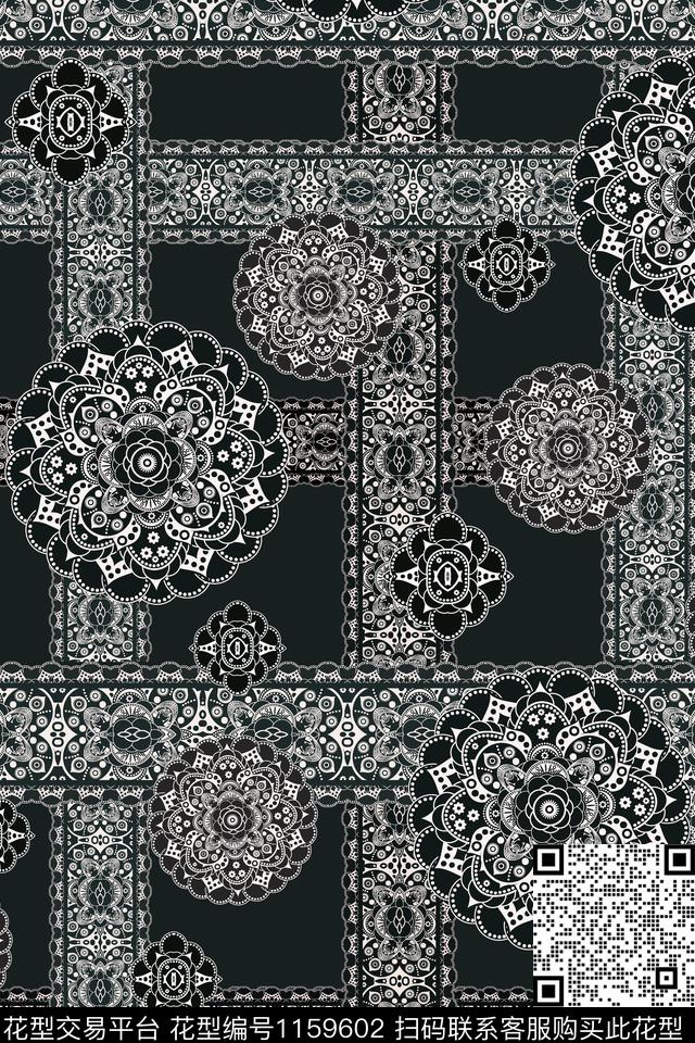 条格女装民族风传统印花华亿平台下载（图片编号: 1159602） - 瓦栏（Walan）