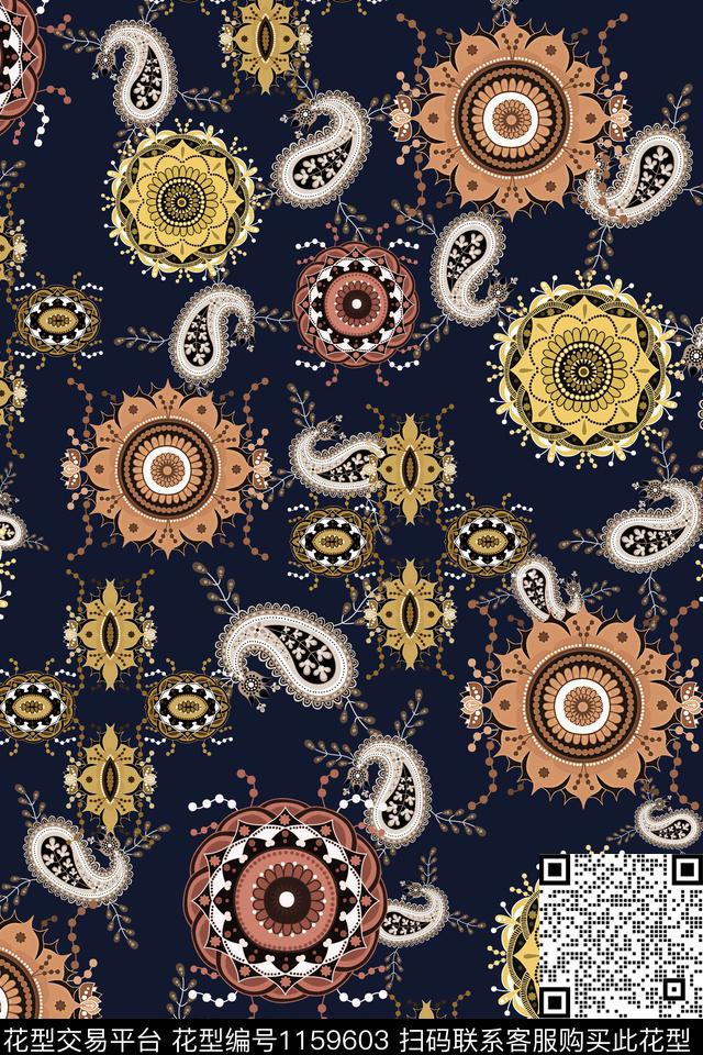 女装佩斯利民族风传统印花华亿平台下载（图片编号: 1159603） - 瓦栏（Walan）