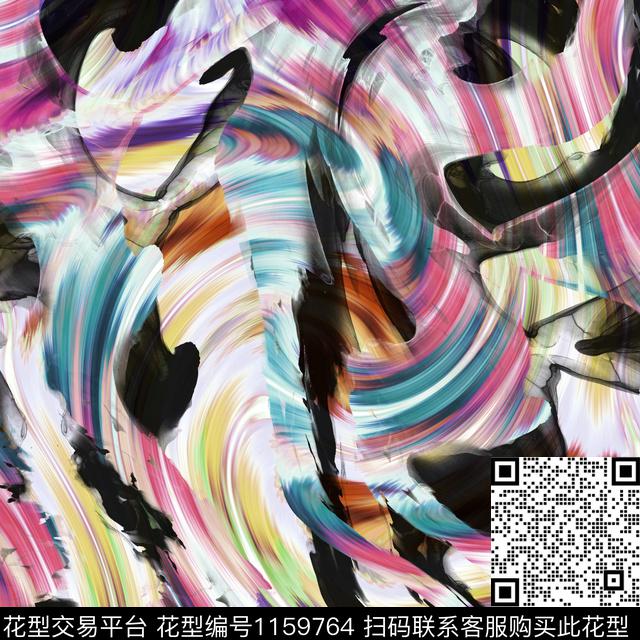 抽象艺术迷彩原创创意数码印花华亿平台下载（图片编号: 1159764） - 瓦栏（Walan）